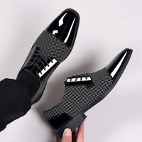 Men's Dress Shoes Classic Lace-up Formal Oxfords Modern Tuxedo Business Casual Scale Pattern Comfort Formal Shoes for Men - Buy online at  Vibe In Cart.