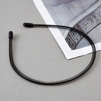 6/1pcs Fashion Metal Hair Band for Men Women Unisex Black Waved Hair Head Hoop Sports Headband Hairband Hair Accessories - Buy online at  Vibe In Cart.