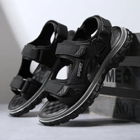 Sandals men summer fashion new style outdoor wear soft sole wear-resistant anti slip anti odor breathable dual-use beach sandals - Buy online at  Vibe In Cart.