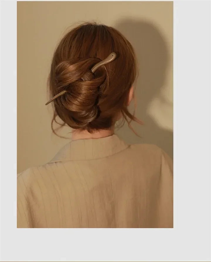 Vintage Wood Hair Sticks Pins Hairwear Hairpins Head Pins DIY Handmade Wooden Head Jewelry Hair Accessories Ornaments for Women - Buy online at  Vibe In Cart.