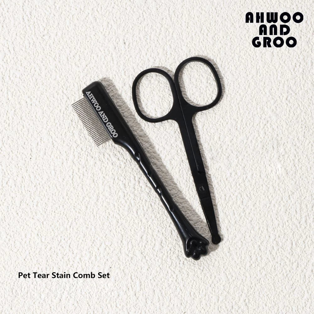 Pet Facial Cleaning Comb Set Removes Tear Stains Eye-poop Cat Paw Comb Dog Hair Repair Scissors Cat Hair Comb Pet Clean Supplies - Buy online at  Vibe In Cart.