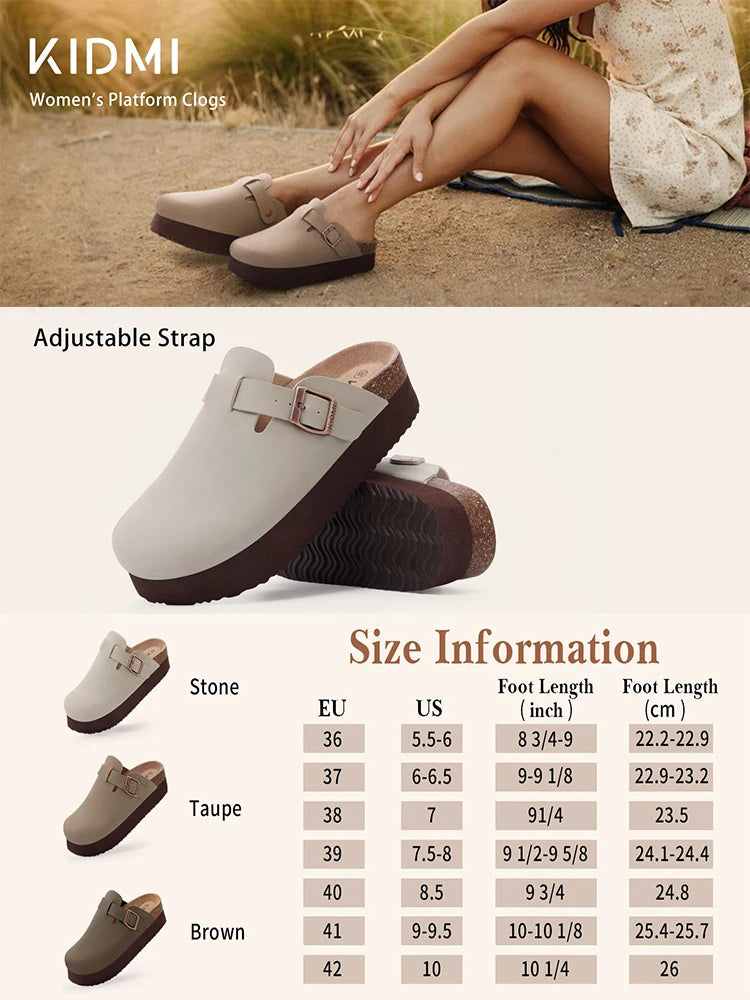 Asgard Women Men Suede Leather Clogs Slippers Fashion Unisex Cork Footbed Sandals Outdoor Antiskid Mules Shoes with Arch Support - Buy online at  Vibe In Cart.