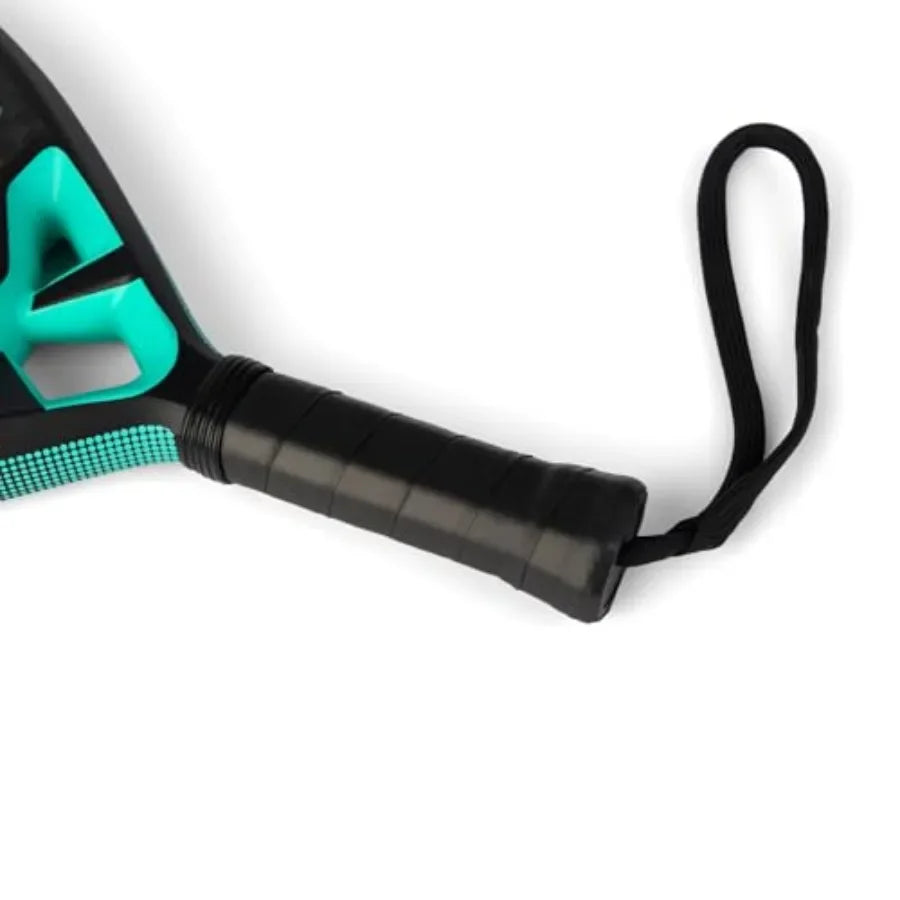 Padel/Pop Tennis Paddle Series Carbon Fiber Racquet, 17.91x10.23x1.5 inches, 0.8 lbs, 12K Carbon Fiber Construction, blue-green - Buy online at  Vibe In Cart.