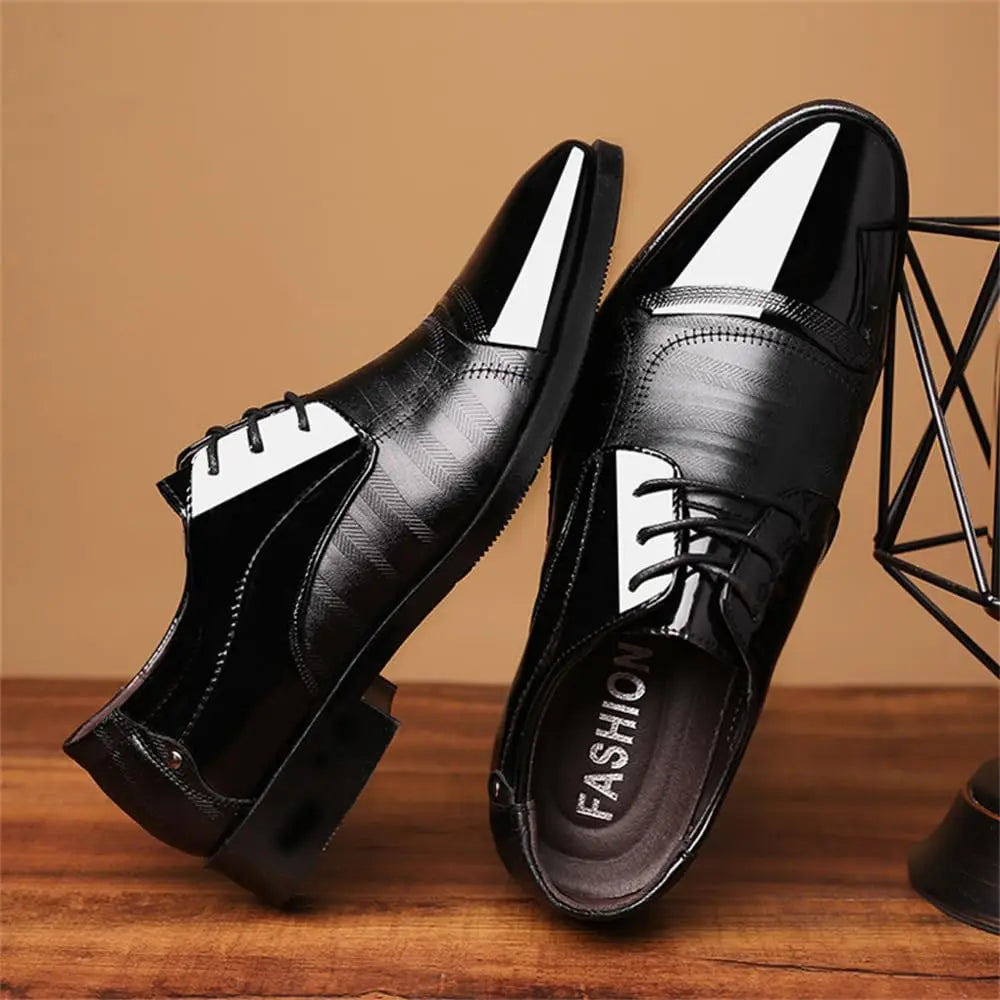 Men's Dress Shoes Business Oxfords Patent Leather Dress Shoes Classic Loafers Formal Derby Shoes For Men - Buy online at  Vibe In Cart.