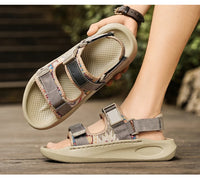 Men's outdoor casual sandals summer new soft-sole non-slip comfort sandals fashion youth Joker light breathable sports slippers - Buy online at  Vibe In Cart.