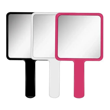 Eyelash Extension Handheld Makeup Mirror Square Makeup Vanity Mirror with Handle Hand Mirror SPA Salon Compact Mirrors - Buy online at  Vibe In Cart.