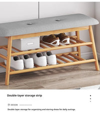 Shoe changing stool, simple doorstep stool for home use, soft cushioned stool, integrated shoe rack for entry, storage rack - Buy online at  Vibe In Cart.