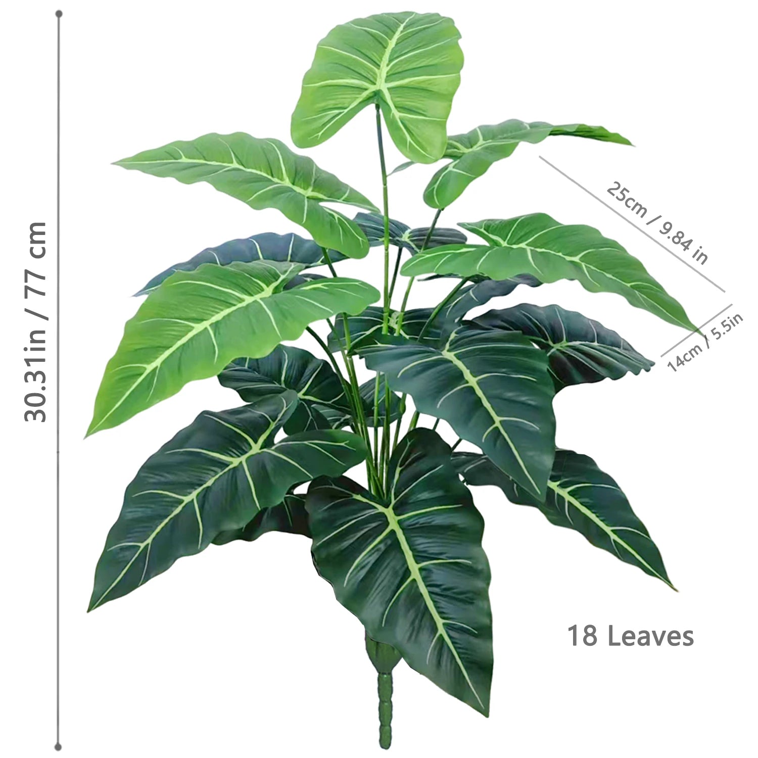 Artificial Calla Lily Fake Plant with Leaves, 60-107cm Plastic