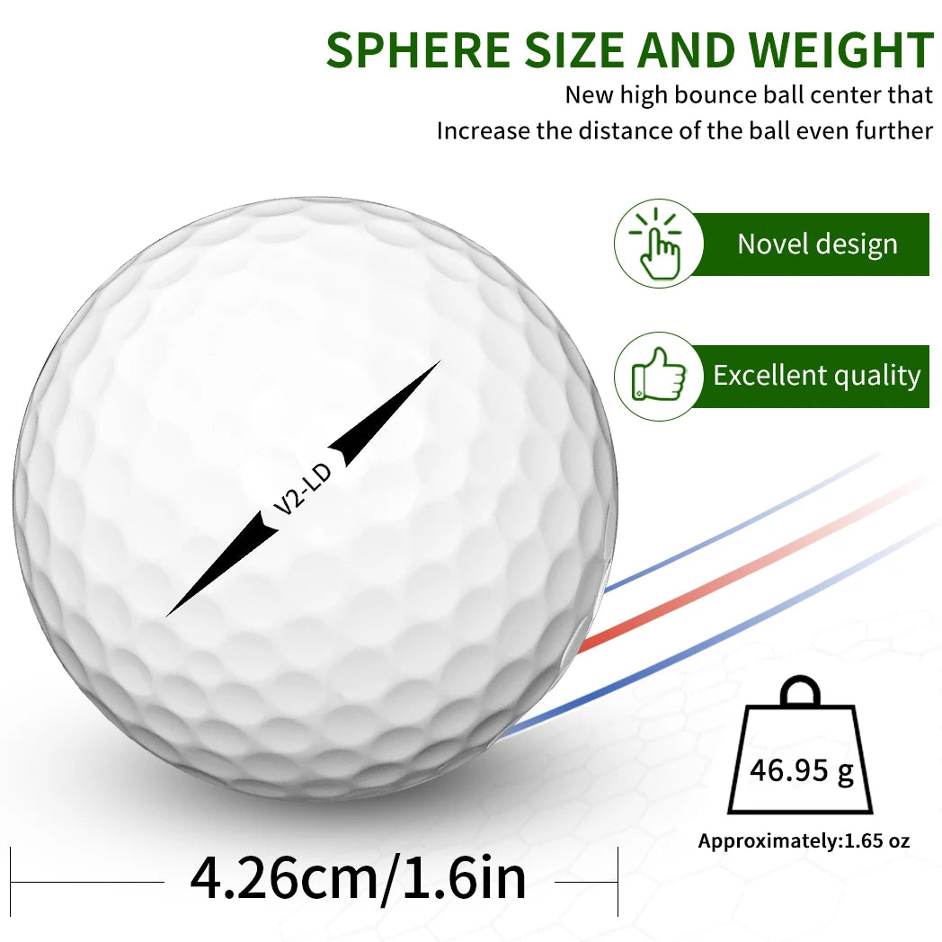 Two Layer Golf Balls, 50 Piece Set, Standard Type