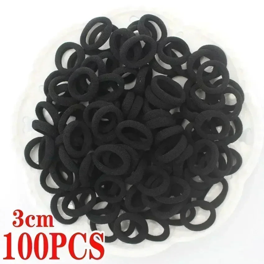 200PCS/Set Women Girls Basic Hair Bands Simple Solid Colors Elastic Headband Hair Ropes Ties Hair Accessories Ponytail Holder - Buy online at  Vibe In Cart.