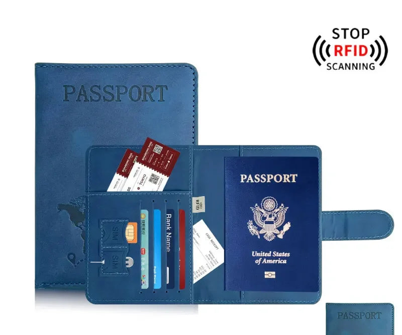 Travel Passport Holder in PU Material for Men and Women