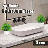 4 Pack Mini Artificial Potted Plants Fake Bonsai Greenery for Home Office Farmhouse Bathroom Shelf Decor Indoor - Buy online at  Vibe In Cart.