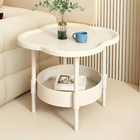 [Stylish Side Table] Stylish Modern Round Side Table with Storage Shelf | Space-Saving, Lightweight for Living Room, Bedroom - Buy online at  Vibe In Cart.