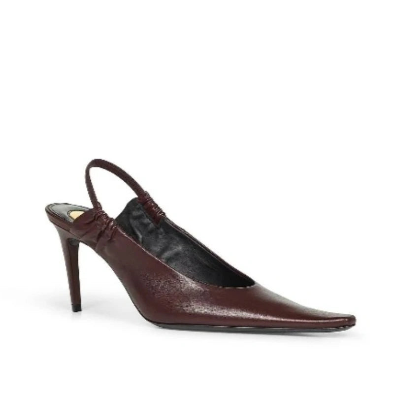 2026Women's Springand SummerPointed StilettoHigh HeelsBaotouCommutingSandals FrenchStyle VersatileRear StrapFashion BanquetShoes - Buy online at  Vibe In Cart.