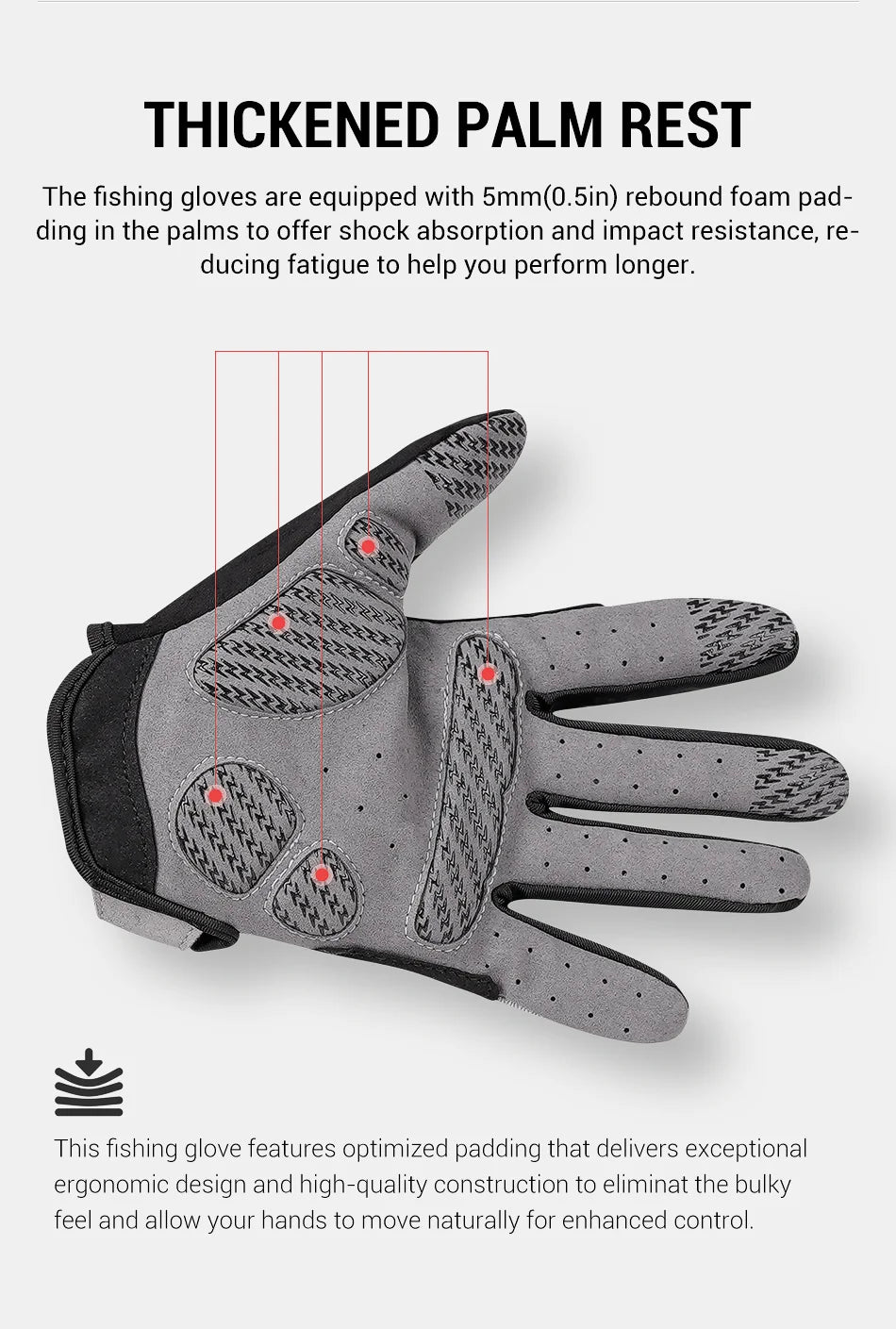 Noeby Fishing Gloves Non-slip Full Finger Outdoor Sun Protection Anti-UV Cycling Running Gloves Men Women Tackle - Buy online at  Vibe In Cart.