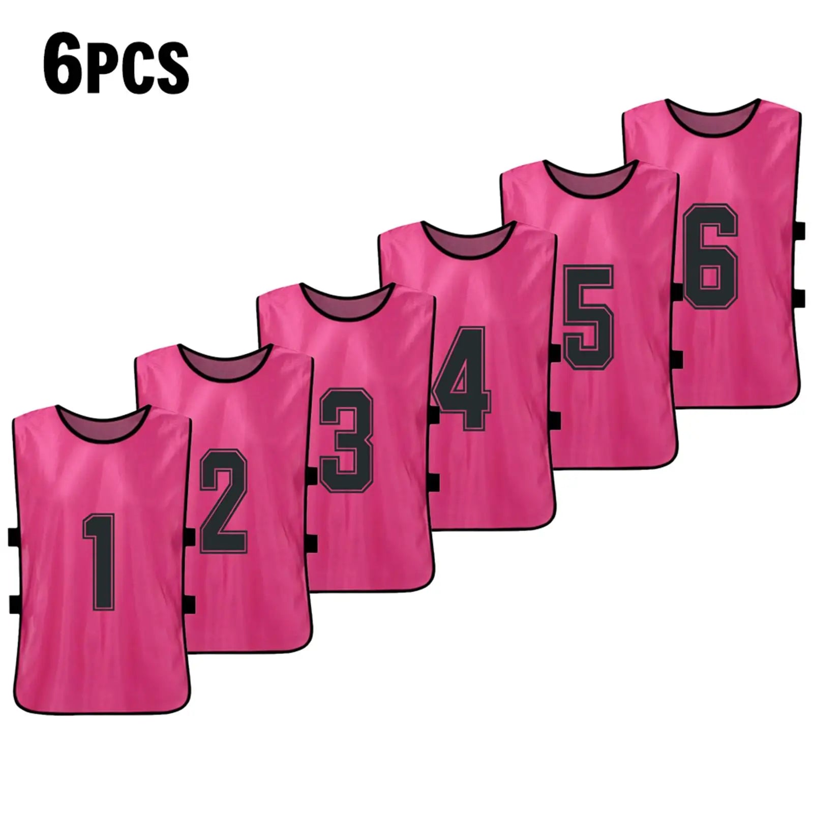 6PCS/2PCS Adults Soccer Pinnies Quick Drying Football Team Jerseys Youth Sports Scrimmage Soccer Team Numbered Bibs Sports Vest - Buy online at  Vibe In Cart.