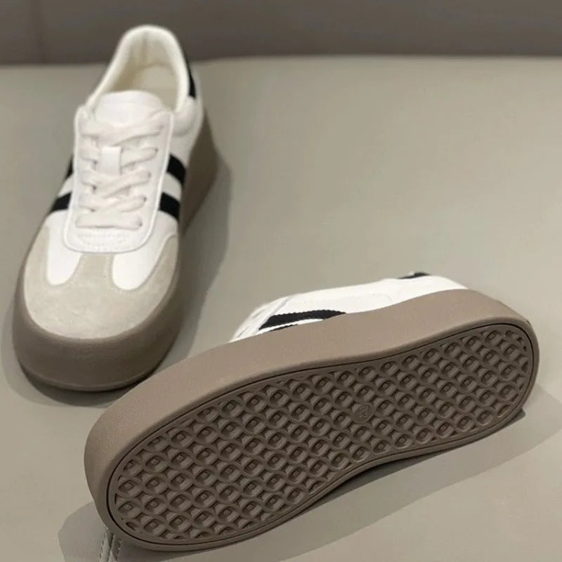 Spring and Autumn New Korean version Fashion Casual color Bock Thick sole Women's Versatile Comfortable Vulcanized Shoes 2025 - Buy online at  Vibe In Cart.