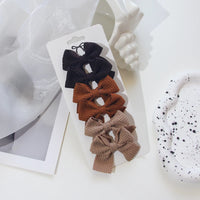 Polyester Ribbon Bowknot Barrettes Set for Girls, 6 or 10 Pieces