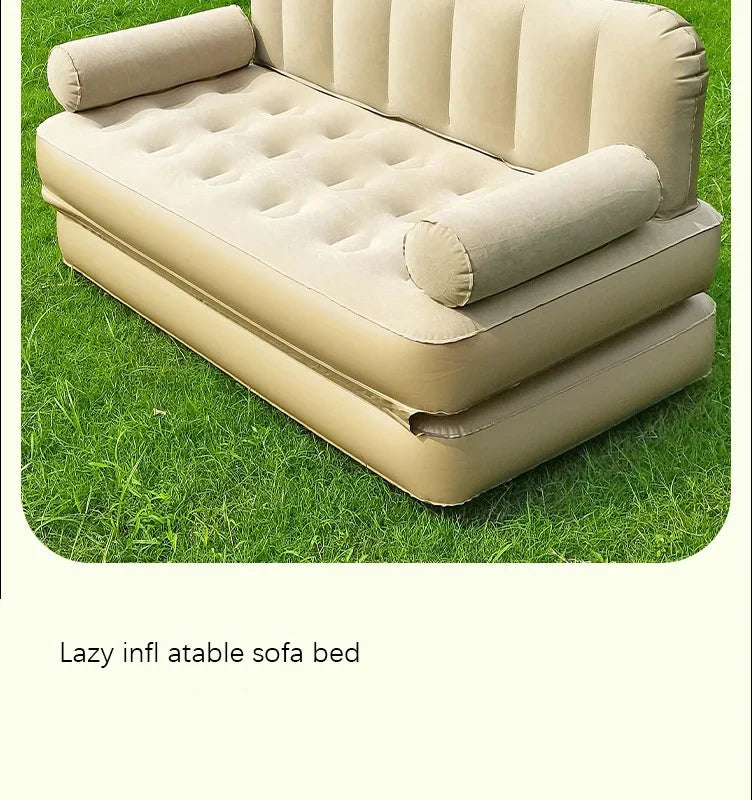 Seat Outdoor Inflatable Sofa Lazy Inflatable Sofa Bed Camping Inflatable Mattress Foldable Air Mattress Electric Inflation Pump - Buy online at  Vibe In Cart.