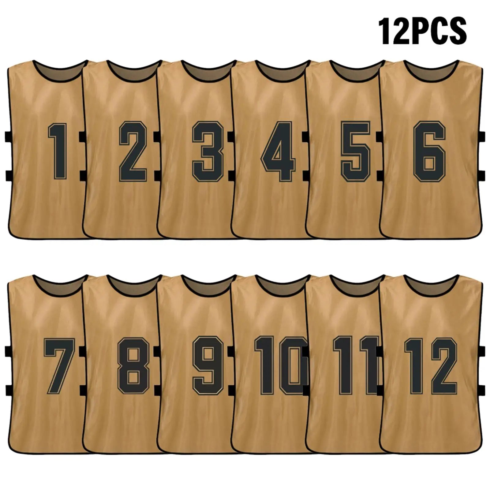 Numbered Soccer Pinnies for Adults and Youth, 6 or 2 Pack