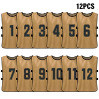 Numbered Soccer Pinnies for Adults and Youth, 6 or 2 Pack