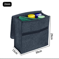 1PC Dark gray car felt storage box car storage bag enlarged and thickened soft felt storage box household storage box - Buy online at  Vibe In Cart.