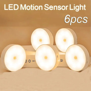 PIR Motion Sensor LED Night Light USB Rechargeable Night Lamp For Kitchen Cabinet Wardrobe Lamp Staircase Wireless Closet Light - Buy online at  Vibe In Cart.