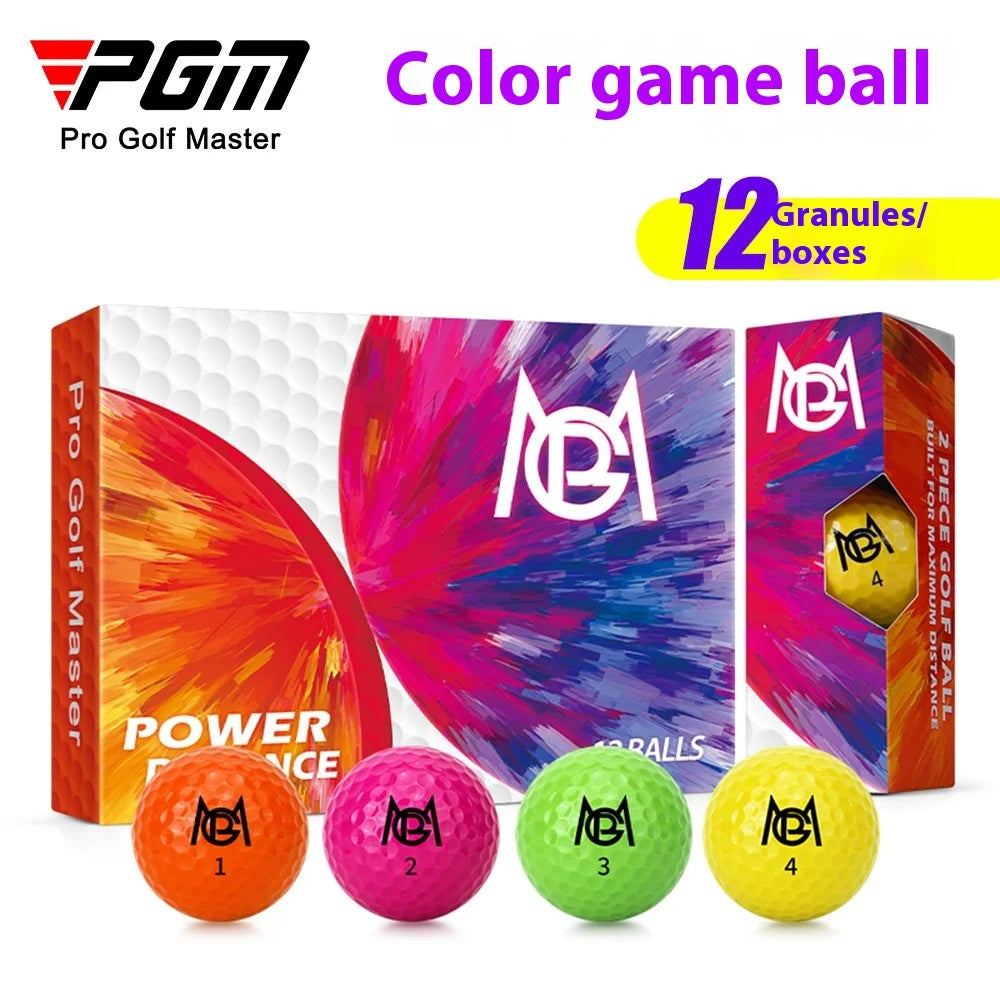 Standard Two-Layer Golf Balls, 12 Pack, Assorted Colors