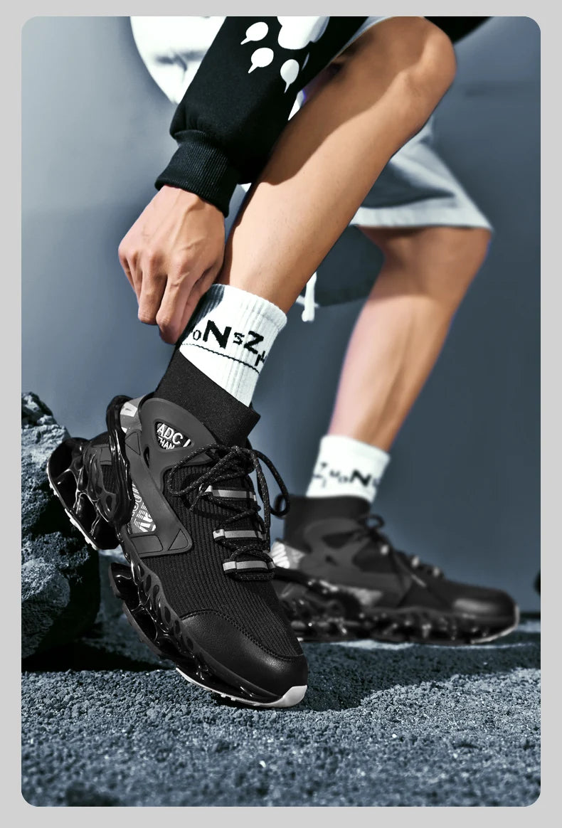 Men's Breathable Walking Tennis Running Shoes Blade Fashion Sneakers - Buy online at  Vibe In Cart.