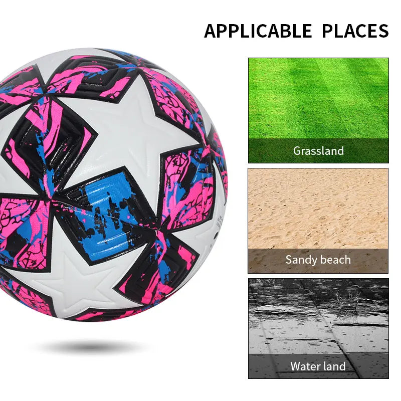 Standard Soccer Ball Professional Outdoors Sports Match Balls Training Seamless Football High Quality PU Material Size 5 Size 4 - Buy online at  Vibe In Cart.