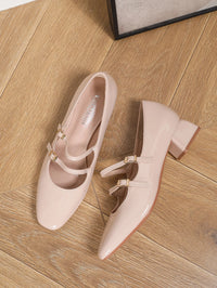 French Mary Jane shoes, small leather shoes, thick heels, women's shallow mouth single shoes - Buy online at  Vibe In Cart.