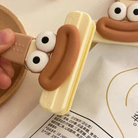 3pcs Creative Face Bag Sealing Clip Food Snack Clip Kitchen Tools Decorative Small Clip Refrigerator Plastic Food Bag Storage - Buy online at  Vibe In Cart.