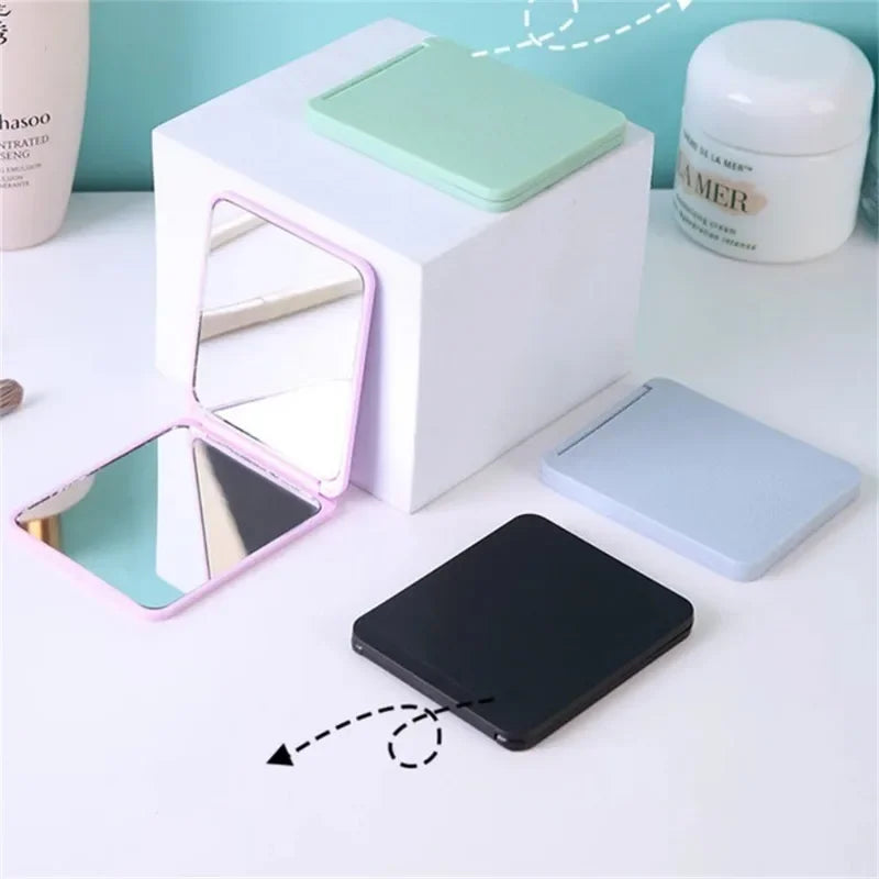 Foldable Makeup Mirror Portable Double-Sided Mirror Student Dormitory Desktop Small Gift Wholesale - Buy online at  Vibe In Cart.