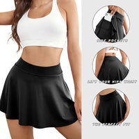 Pocket Quick Dry Sports Skirt Gym Dancing Tennis Skirts for Women Workout Cycling Fitness Shorts High Waist Running Skort - Buy online at  Vibe In Cart.