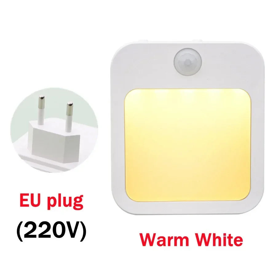 Motion Sensor LED Night Lights EU Plug Dimmable Cabinet Light for Baby Bedside Bedroom Corridor Wireless Night Lamp Lighting - Buy online at  Vibe In Cart.