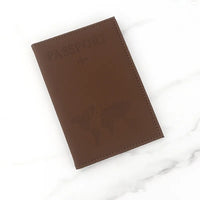 Passport Cover with World Map Design in PU, 14.5 x 10 cm