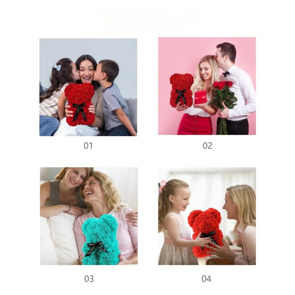 New Artificial Flower Eternal Rose Teddy Bear for Mom Mother's Day Birthday Valentine's Day Anniversary Gifts & Artificial Decor - Buy online at  Vibe In Cart.