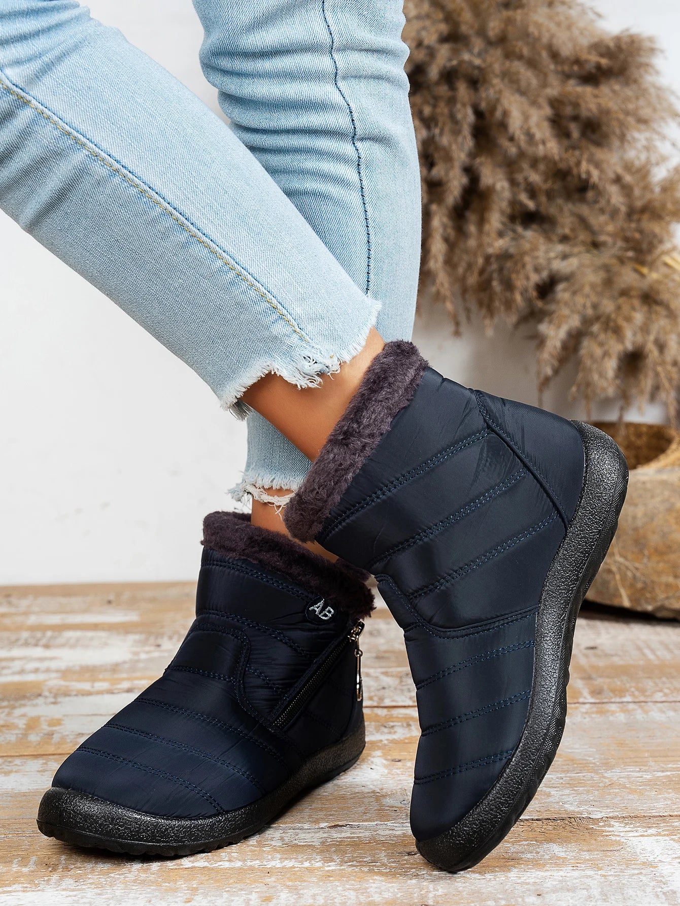 Women's shoes Solid-color warm mid-calf cotton boots women's Winter shoes Cotton boots cheap shoes clearance free shipping - Buy online at  Vibe In Cart.