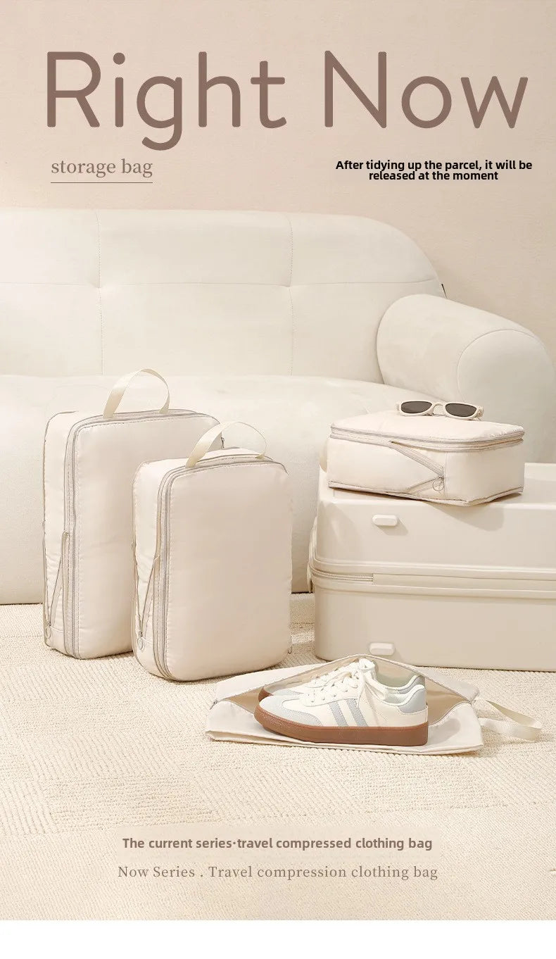 Travel Compression Packing Cubes 4-Piece Set Waterproof