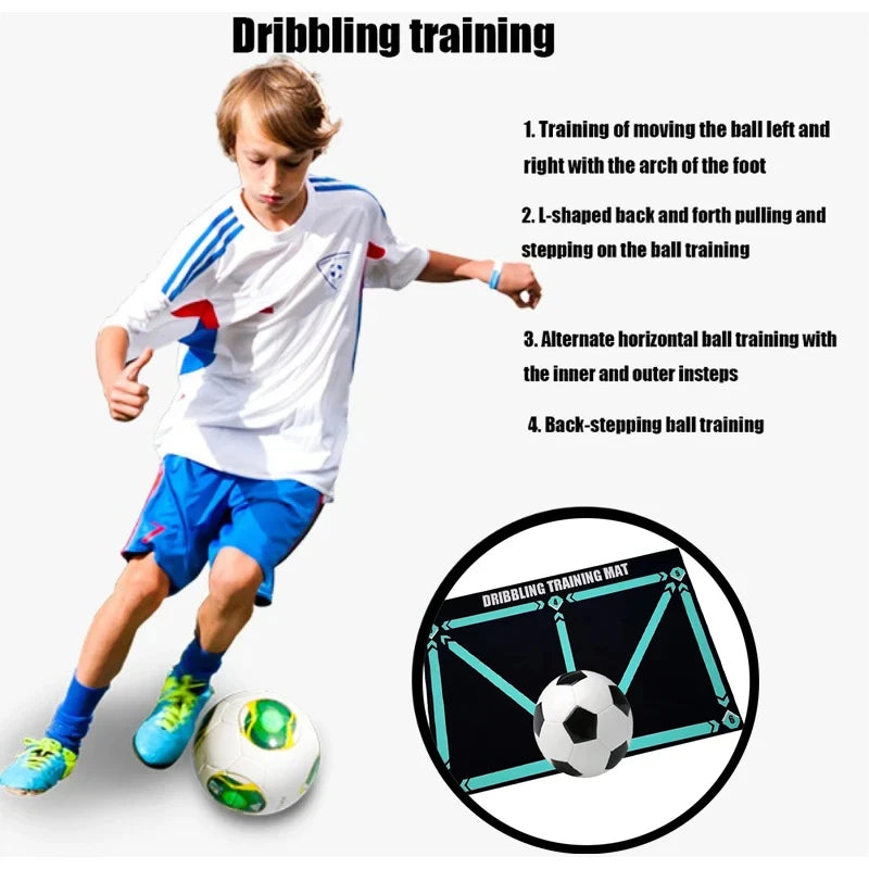 Durable non-slip football training mat Foldable carpet dribbling football training mat children's football indoor equipment - Buy online at  Vibe In Cart.