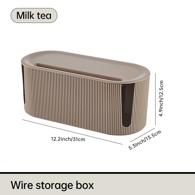 Rectangle Wire and Cable Storage Organizer Box for Earphone and Electric Wires