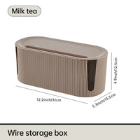 Rectangle Wire and Cable Storage Organizer Box for Earphone and Electric Wires
