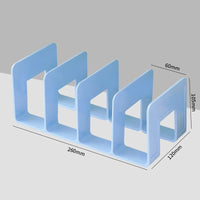 Medium Four-Tier Plastic Book Storage Rack for Office