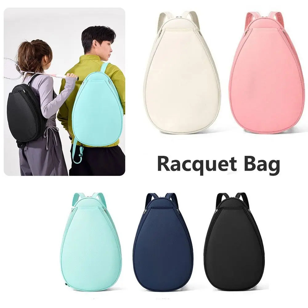 Large Capacity Tennis Backpack Waterproof Lightweight Pickleball Backpack Solid Color Zipper Closure Racquet Bag Tennis Match - Buy online at  Vibe In Cart.