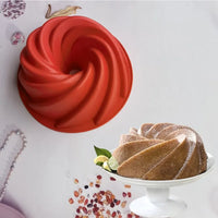 9 Inch Cake Molds Silicone Bakeware Non Stick Mousse Chiffon Pudding Jelly Ice Creams Red Large Hollow Round Kitchen Tools - Buy online at  Vibe In Cart.