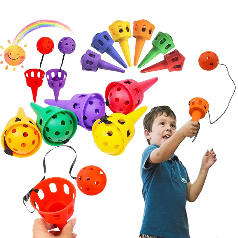 Throwing catching sensory integration game set outdoor toy catching set children's hand eye coordination training