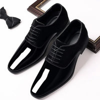 Men's Oxford Shoes Lace up Formal High Gloss Low Top Square Toe Suit Tuxedo Dress Shoes for Business Casual Shoe for Mens - Buy online at  Vibe In Cart.