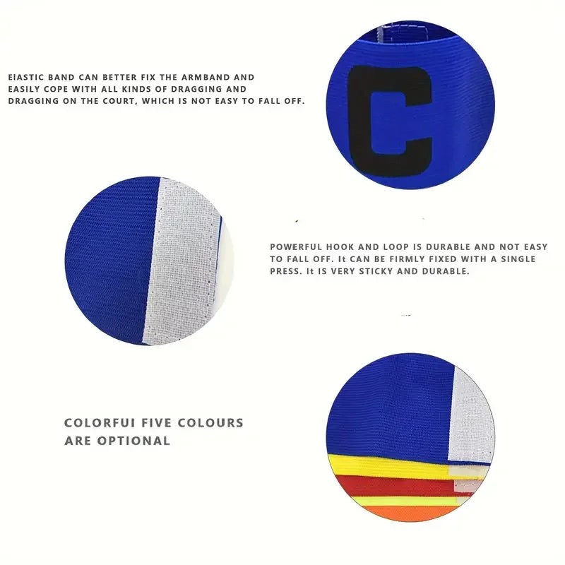 1 captain's armband Football Match Velcro armband Elastic Match armband wrapped C logo - Buy online at  Vibe In Cart.