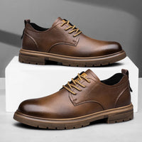 52/2000  CLOHOO handmade men's shoes business casual leather shoes breathable soft sole comfortable classic lace-up men's shoes - Buy online at  Vibe In Cart.