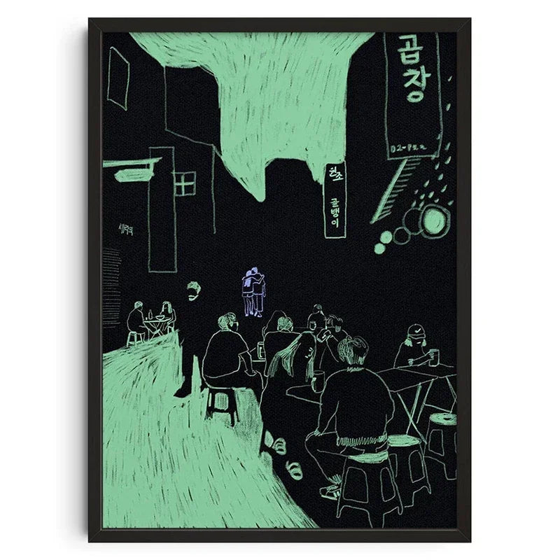 Classical Abstract Canvas Wall Art Print, Unframed, Vertical